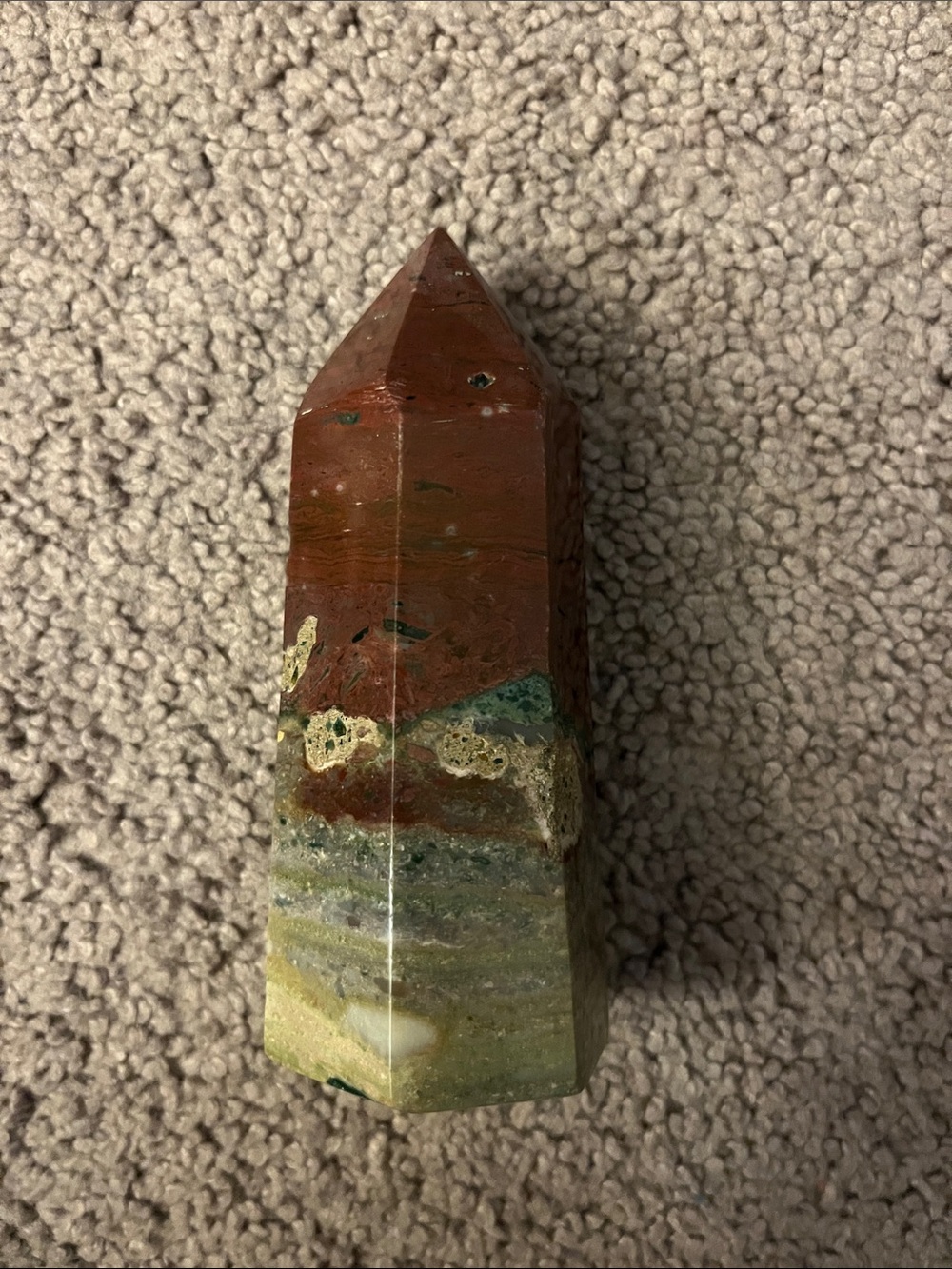LARGE Polychrome Ocean Jasper Point Tower
